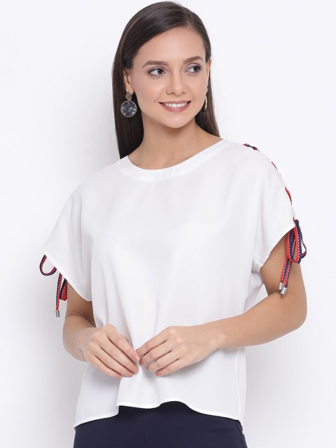 

ALL WAYS YOU White Crepe Regular Top
