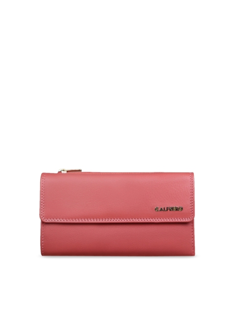 

CALFNERO Rose Solid Leather Purse Clutch