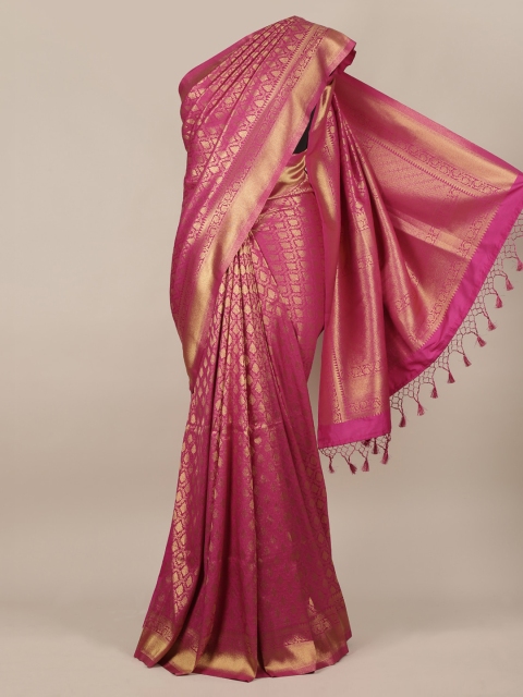 

Pothys Pink Pure Silk Woven Design Banarasi Saree