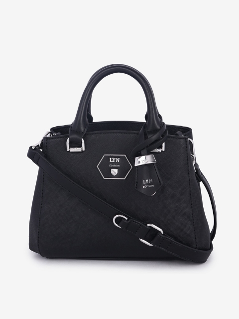 

LYN Black Solid Handheld Bag