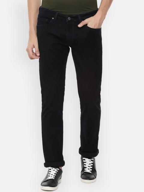 

Louis Philippe Jeans Men Black Slim Fit Mid-Rise Clean Look Jeans