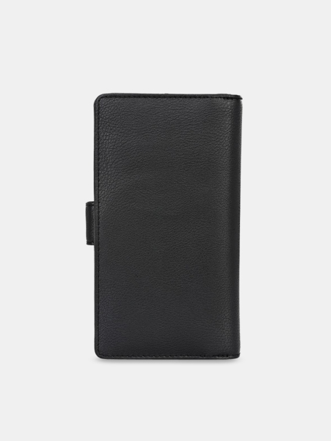 

Pacific Gold Women Black Solid Two Fold Wallet