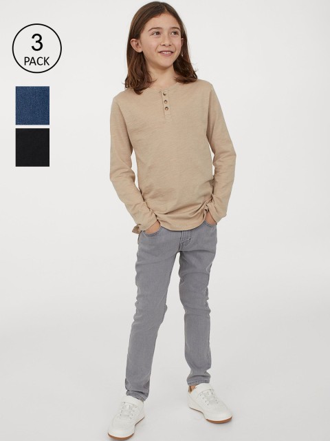 

H&M Boys Multicoloured 3-Pack Skinny Fit Jeans, Multi