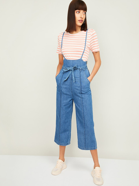 

Ginger by Lifestyle Women Blue Regular Fit Solid Culottes