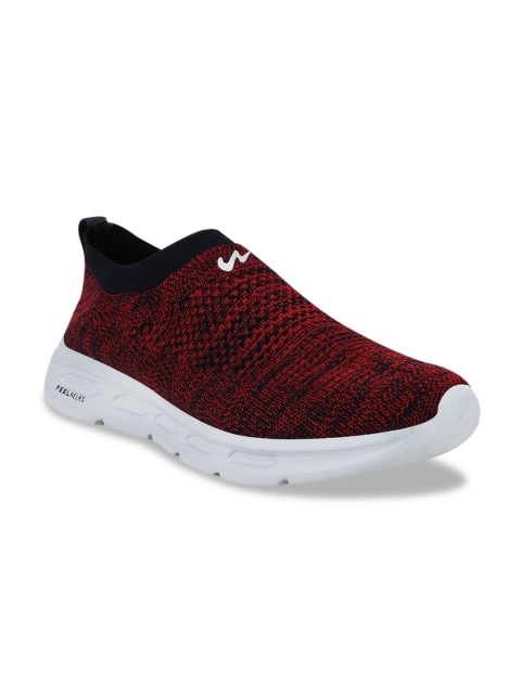

Campus Men Navy Blue & Maroon Mesh Walking Shoes