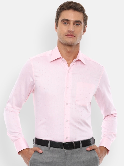 

Louis Philippe Men Pink Solid Casual Shirt
