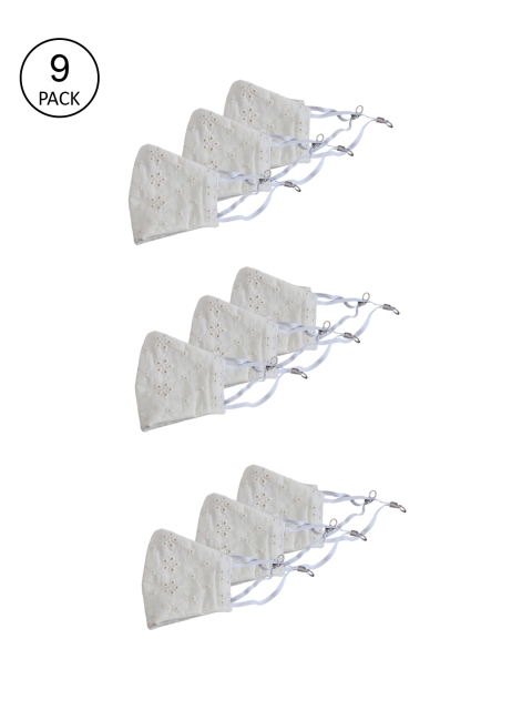 

Bellofox Beige Pack Of 9 3-Ply Reusable Protective Outdoor Masks