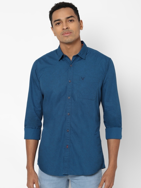 

Allen Solly Sport Men Blue Regular Fit Solid Cotton Casual Shirt