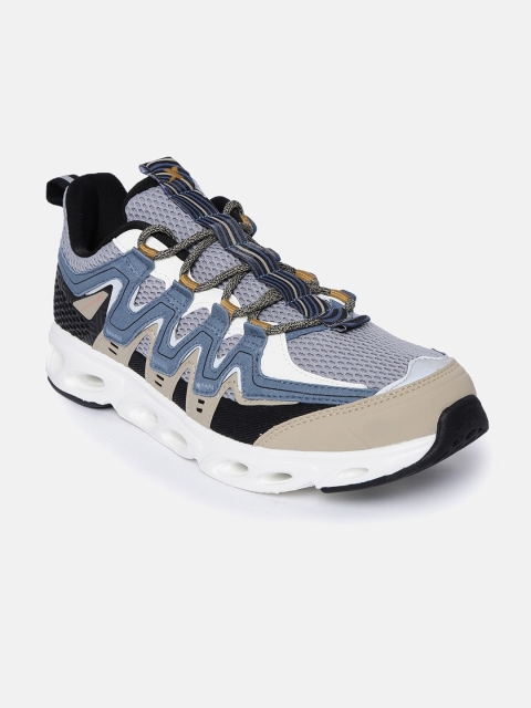 

Xtep Men Grey & Black Synthetic Running Shoes