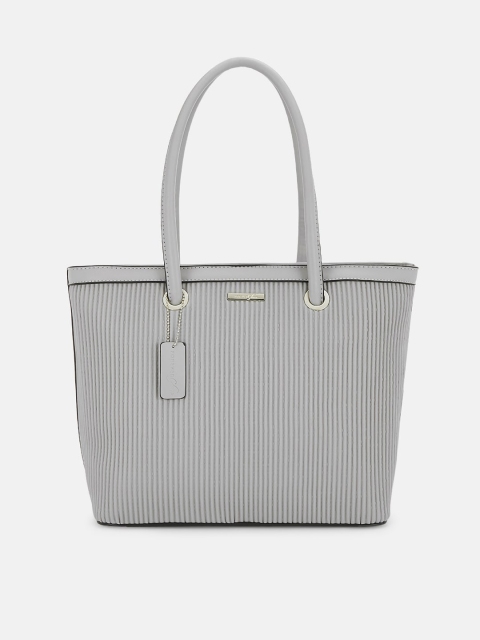 

Forever Glam by Pantaloons Grey Striped Shoulder Bag