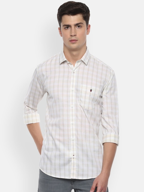

Louis Philippe Sport Men White Checked Casual Shirt