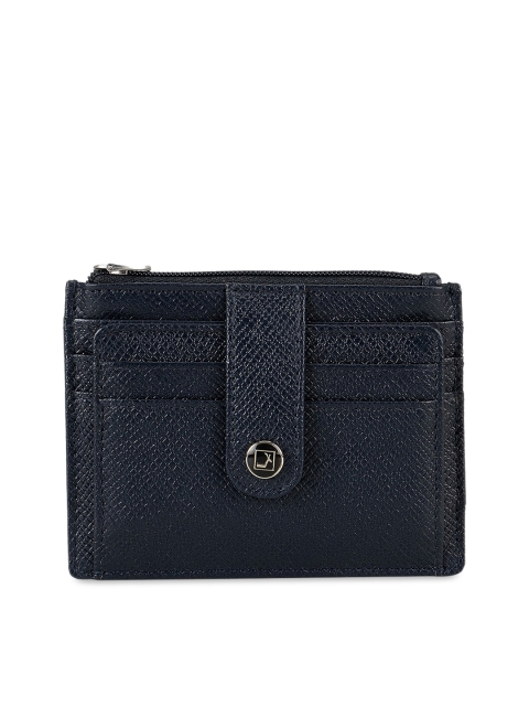 

Da Milano Men Blue Textured Card Holder