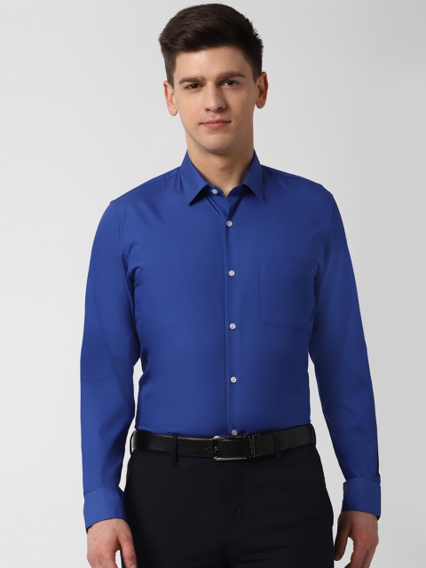 

Peter England Men Blue Regular Fit Solid Formal Shirt