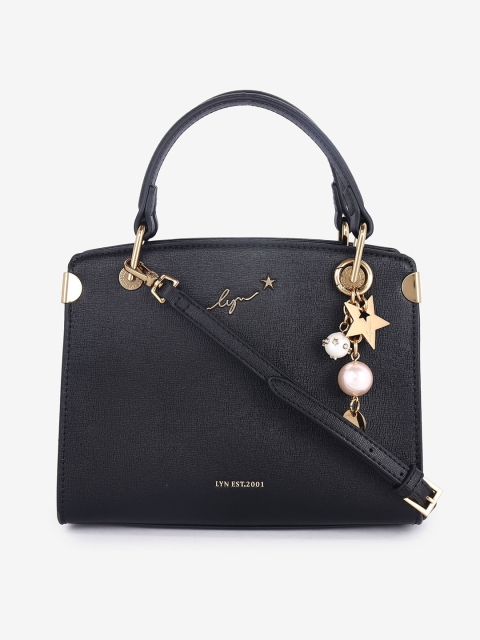 

LYN Black Solid Handheld Bag