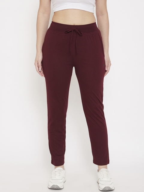 

Okane Women Maroon Solid Track Pants