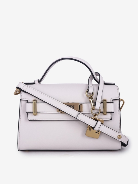 

LYN Off-White Solid Satchel