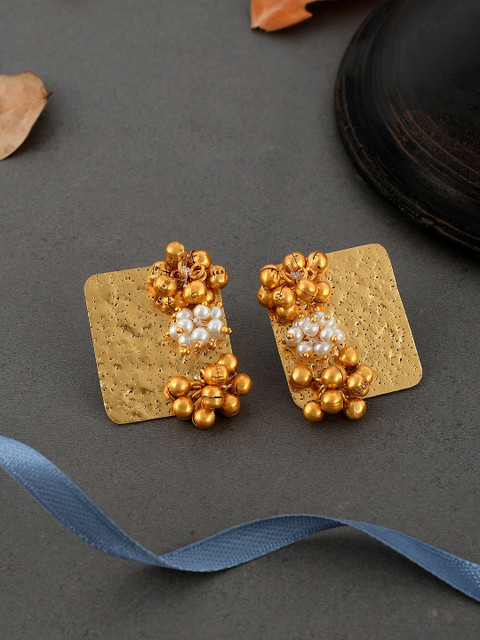 

Imittire Gold-Plated Chandelier Contemporary Studs
