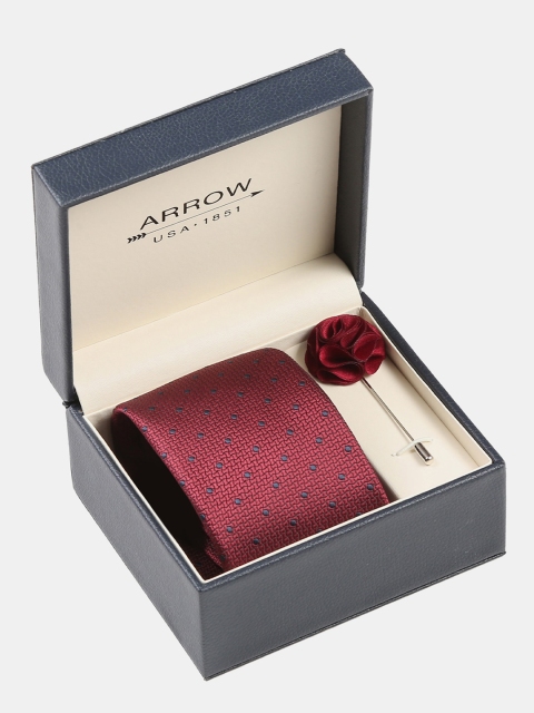 

Arrow Men Red & Grey Accessory Gift Set
