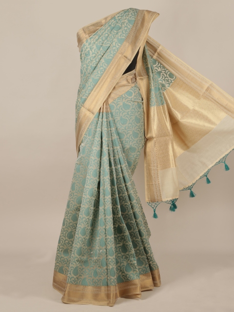

Pothys Sea Green Woven Design Pure Cotton Saree