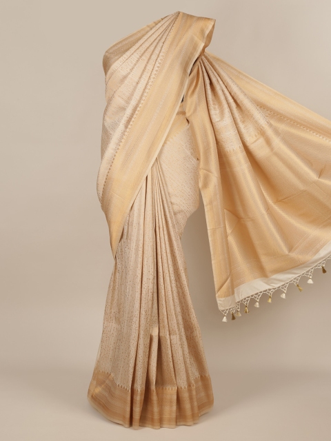 

Pothys Cream-Coloured Pure Silk Woven Design Banarasi Saree