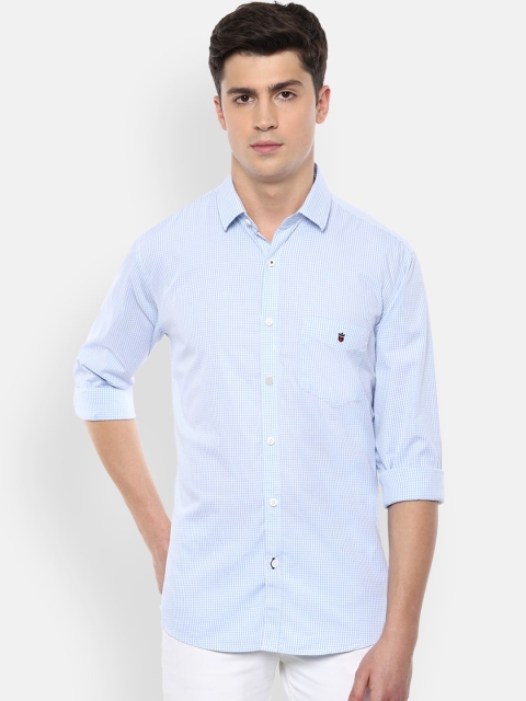 

Louis Philippe Sport Men Blue Checked Casual Shirt