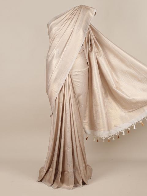

Pothys Cream-Coloured Pure Silk Woven Design Banarasi Saree