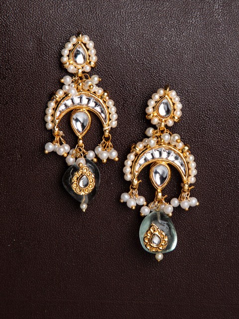 

Biba Gold-Plated & White Classic Drop Earrings