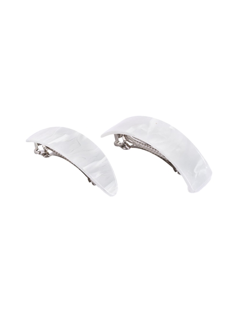 BuckleUp Women Set of 2 Off-White French Barrette