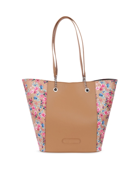 

THE GUSTO Brown Printed Shoulder Bag