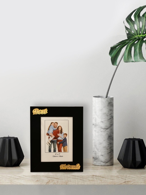 

Bodh Design Brown & Gold-Toned Best Friends Table Photo Frame