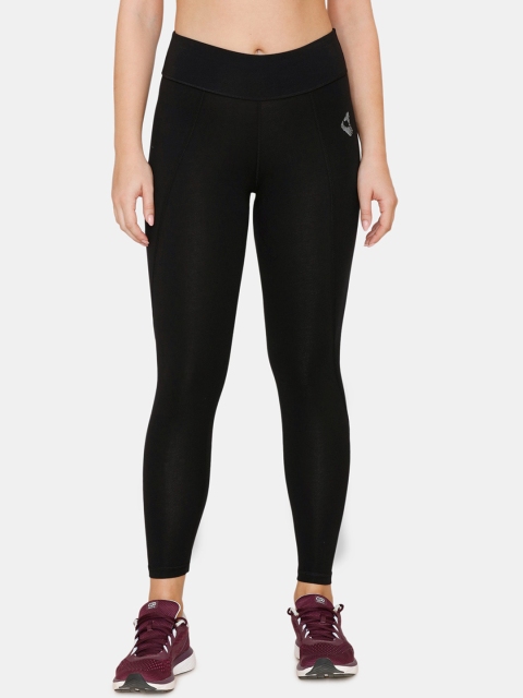 

Zelocity Women Black Solid Tights