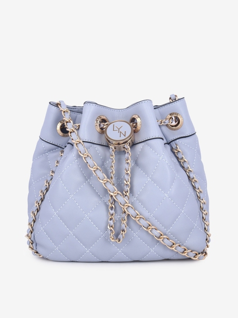 

LYN Blue Textured Sling Bag