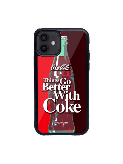 

macmerise Red & White Go With Coke Glass iPhone 12 Case