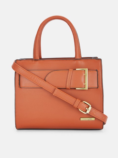 

Forever Glam by Pantaloons Orange Solid Handheld Bag