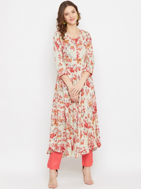 

Tissu Women Multicoloured Floral Printed Floral Kurta, Multi