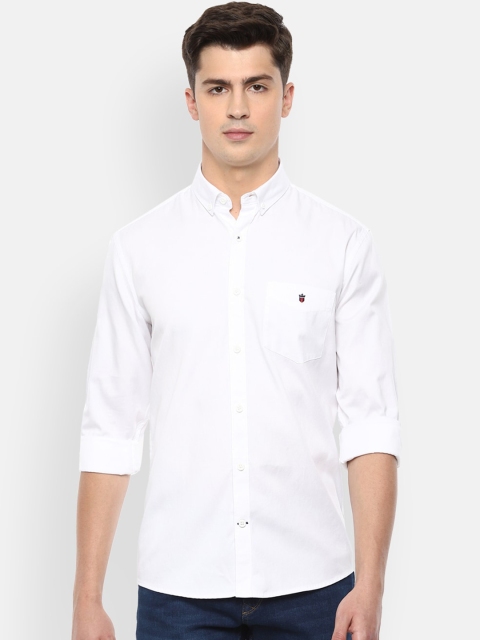 

Louis Philippe Sport Men White Solid Casual Shirt