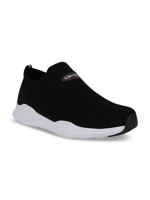 

Campus Men Black Mesh Walking Shoes