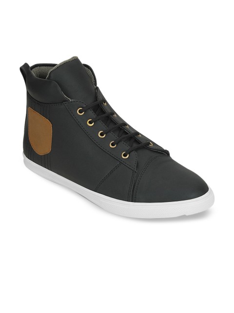 

Get Glamr Men Black Mid-Top Sneakers