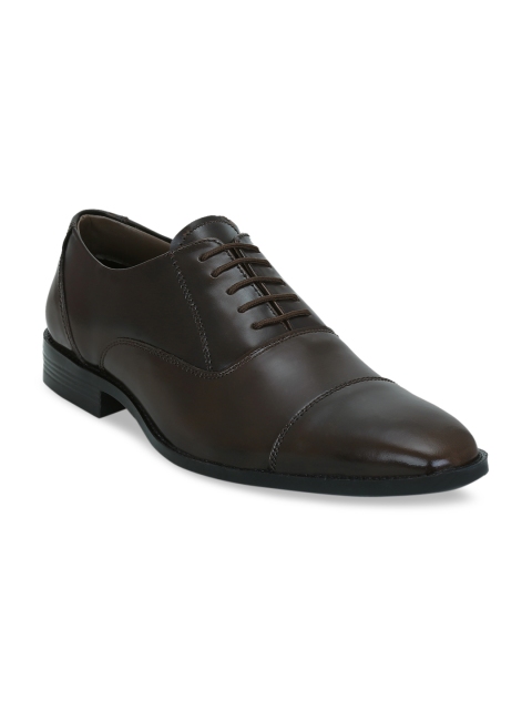 

Get Glamr Men Brown Solid Leather Formal Oxfords