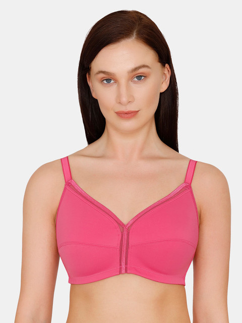 

Zivame Pink Solid Non-Wired Lightly Padded T-shirt Bra ZI0NCESP07A