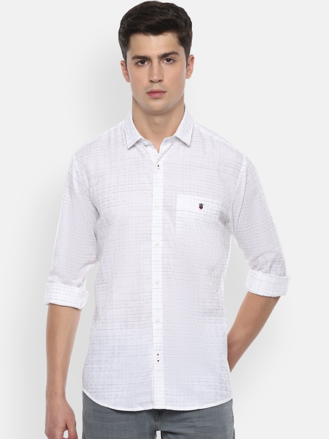 

Louis Philippe Sport Men White Checked Casual Shirt