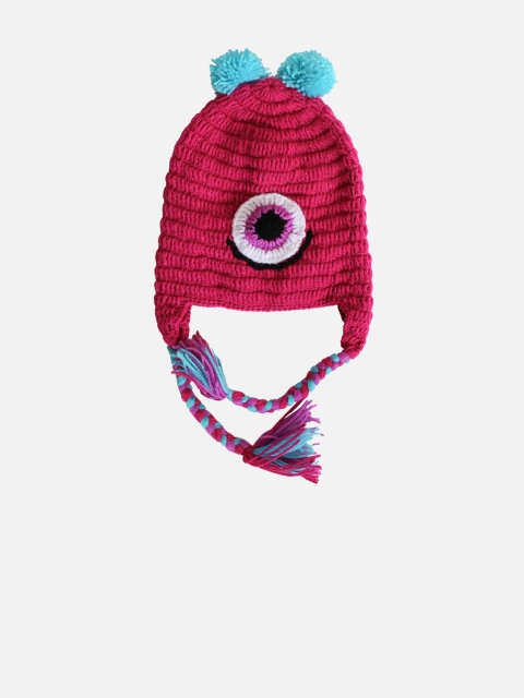 

Woonie Kids Pink & Blue Self Design Beanie
