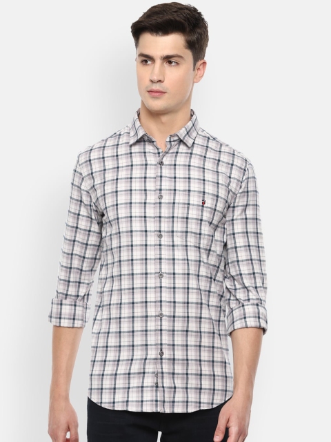 

Louis Philippe Sport Men White Checked Casual Shirt