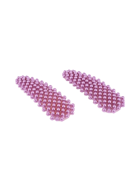 

BuckleUp Set of 2 Violet Embellished Tic Tac Hair Clip