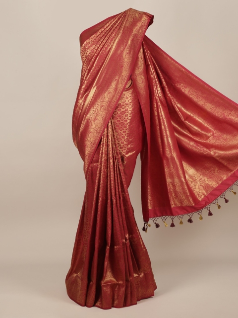 

Pothys Red Pure Silk Woven Design Banarasi Saree