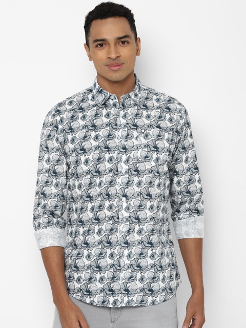 

Allen Solly Sport Men White Regular Fit Printed Casual Cotton Shirt