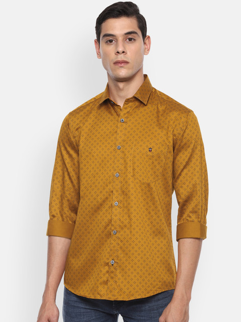 

Louis Philippe Sport Men Yellow Printed Casual Shirt