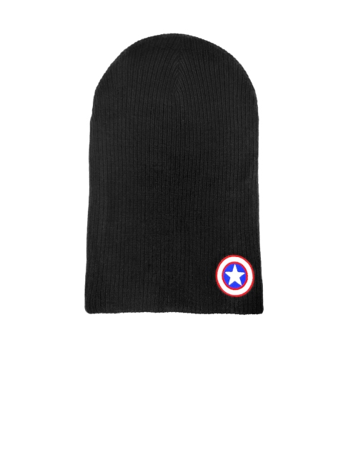 

Free Authority Men Navy Blue Captain America Embroidered Beanie