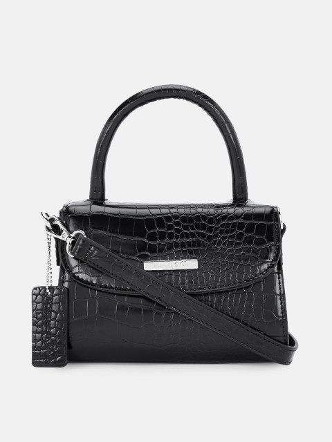 

Forever Glam by Pantaloons Black Self Design Satchel