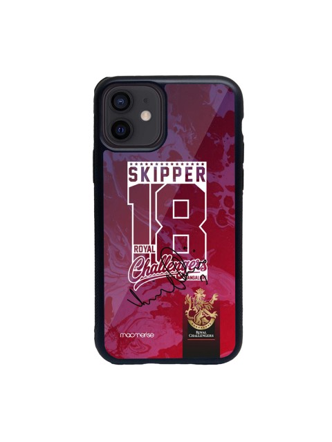 

macmerise Pink & White Skipper 18 Glass iPhone 12 Mini Phone Case